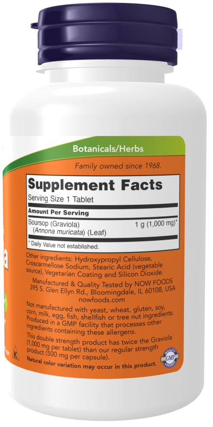 Now GRAVIOLA 1000 MG  90 TABS