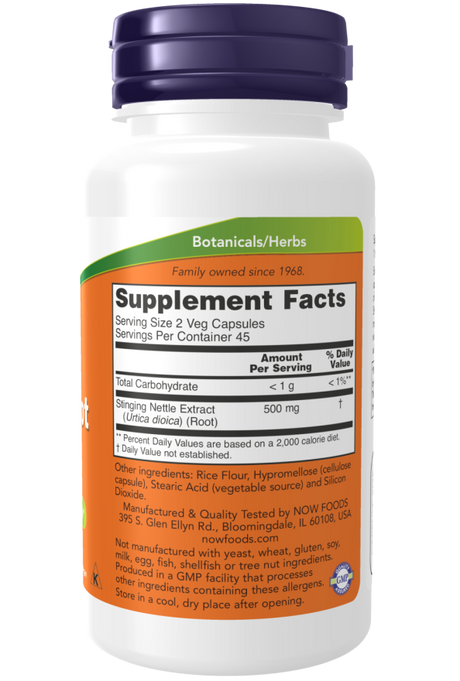 Now NETTLE ROOT EXTRACT 250mg  90 VCAPS