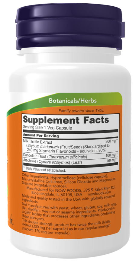 Now SILYMARIN MILK THISTLE 300mg  50 VCAPS