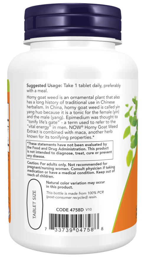 Now HORNY GOAT WEED 750MG  90 TABS