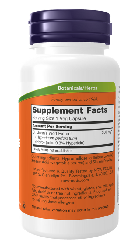 Now ST. JOHN'S WORT 300mg  100 VCAPS