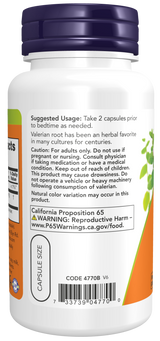 Now VALERIAN ROOT 500mg  100 VCAPS