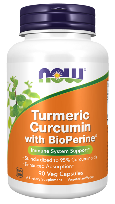 Ahora CÚRCUMA CURCUMINA + BIOPERINE 90 VCAPS