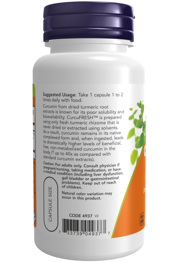 Now CURCUFRESH(tm) 500MG  60 VCAPS