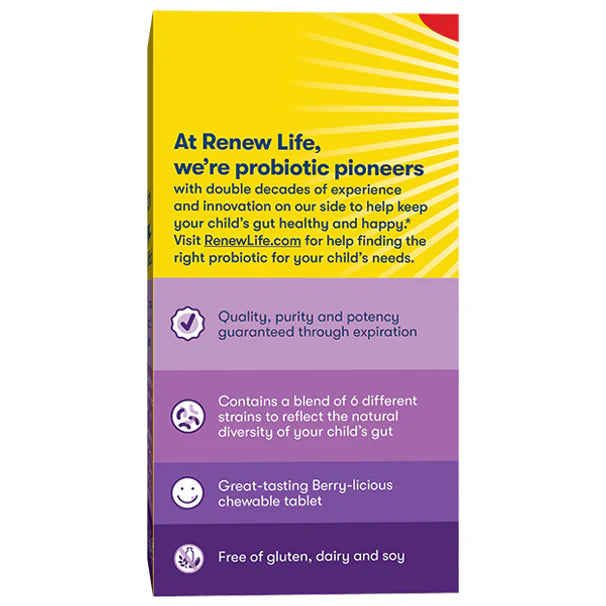 Renew Life UF KIDS PROBIOTIC 3 BILLION 60 CT