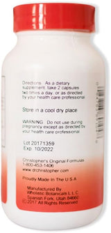 CHRISTOPHER'S ORIGINAL FORMULAS CLEANSE KIDNEY FORMULA 100VC