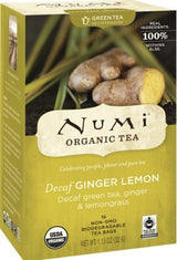 NUMI TEAS Decaf Ginger Lemon Green Tea 18 BAG