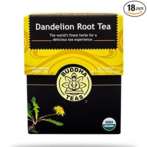 BUDDHA TEAS Organic Dandelion Root Tea 18 BAG