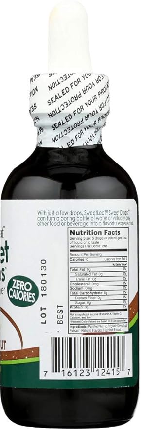 SWEET LEAF Stevia Extract, Hazelnut 2 OZ
