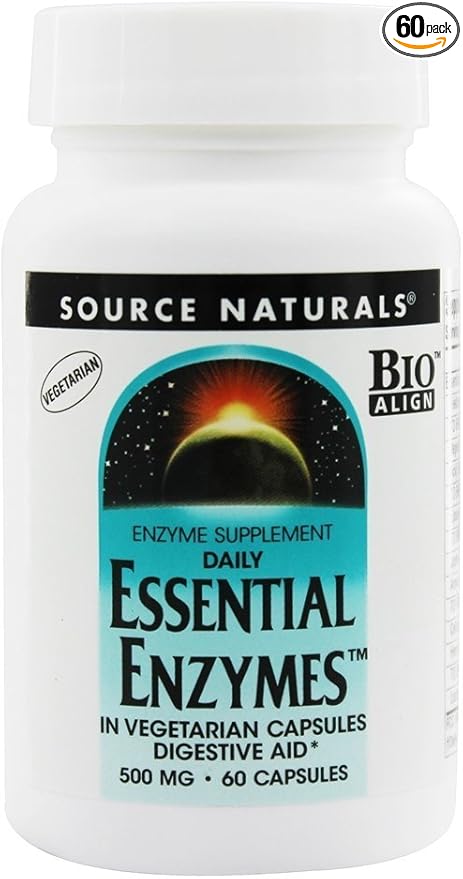 SOURCE NATURALS ESSENTIAL ENZYM 500MG VCAP 60