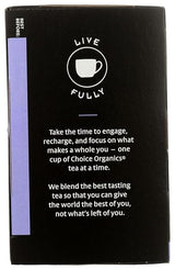 CHOICE ORGANIC TEAS Earl Grey 16 BAG