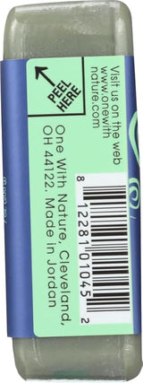 ONE WITH NATURE DEAD SEA FRENCH GREEN CLAY BAR SOAP 7OZ