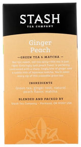STASH TEA Ginger Peach with Matcha Tea 18 BAG