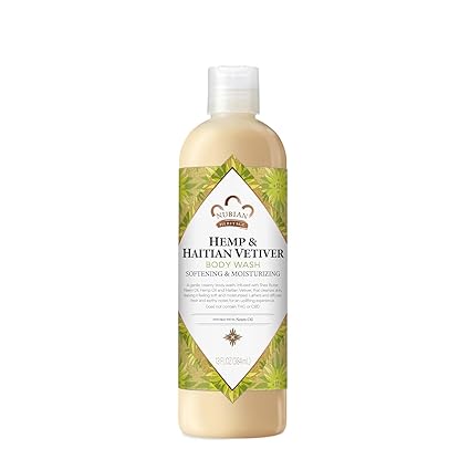 NUBIAN HERITAGE HEMP & HAITIAN VETIVER BODY WASH 13 FL OZ