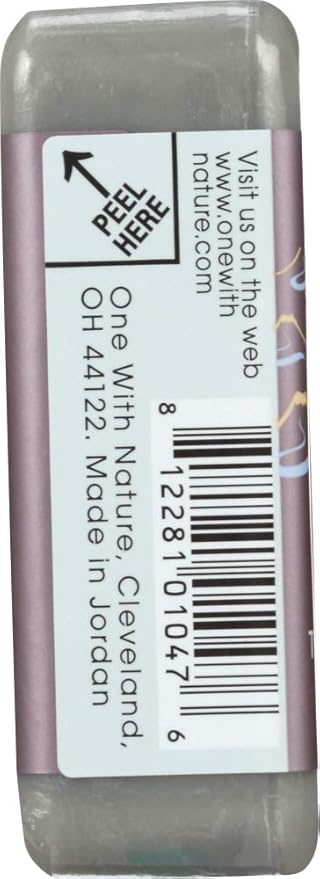 ONE WITH NATURE DEAD SEA VOLCANIC MUD SPA BAR SOAP 7OZ