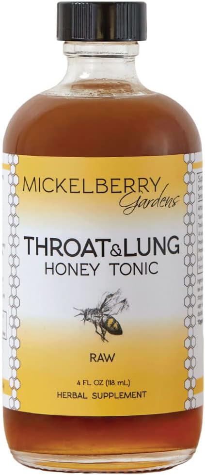 MICKELBERRY GARDENS THROAT AND LUNG HONEY TONIC 4OZ