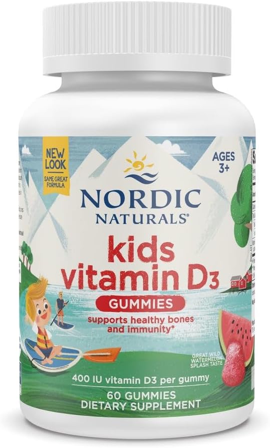 Nordic Naturals Kids Vitamin D3 Gummies Watermelon Flavor