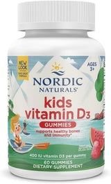 Nordic Naturals Kids Vitamin D3 Gummies Watermelon Flavor