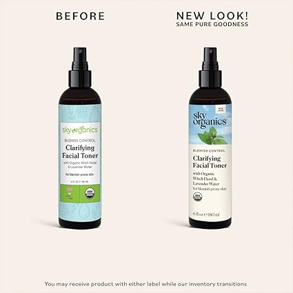 SKY ORGANICS BLEMISH CONTROL CLARIFYING FACIAL TONER 6 FL OZ