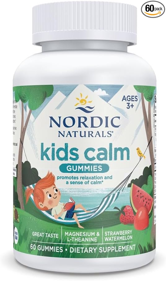 Nordic Naturals Kids Calm Gummies Strawberry Watermelon Flavor