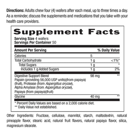 Country Life PAPAYA DIGESTIVE SUPPORT 500 Tablet