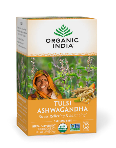 ORGANIC INDIA Tulsi Ashwagandha 18 BAG