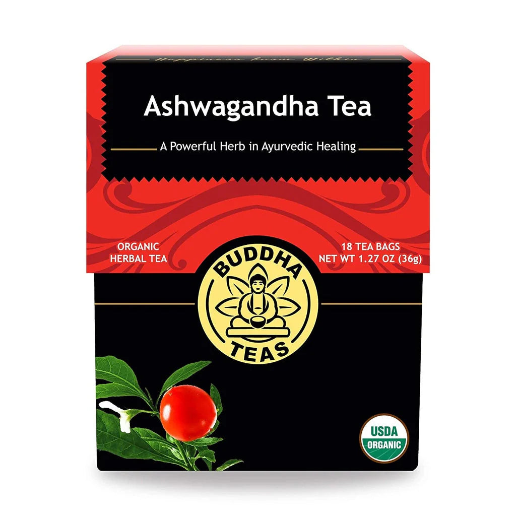 BUDDHA TEAS Organic Ashwagandha Root Tea 18 BAG