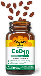 Country Life VEGAN COQ10 100MG 60 Vegicaps