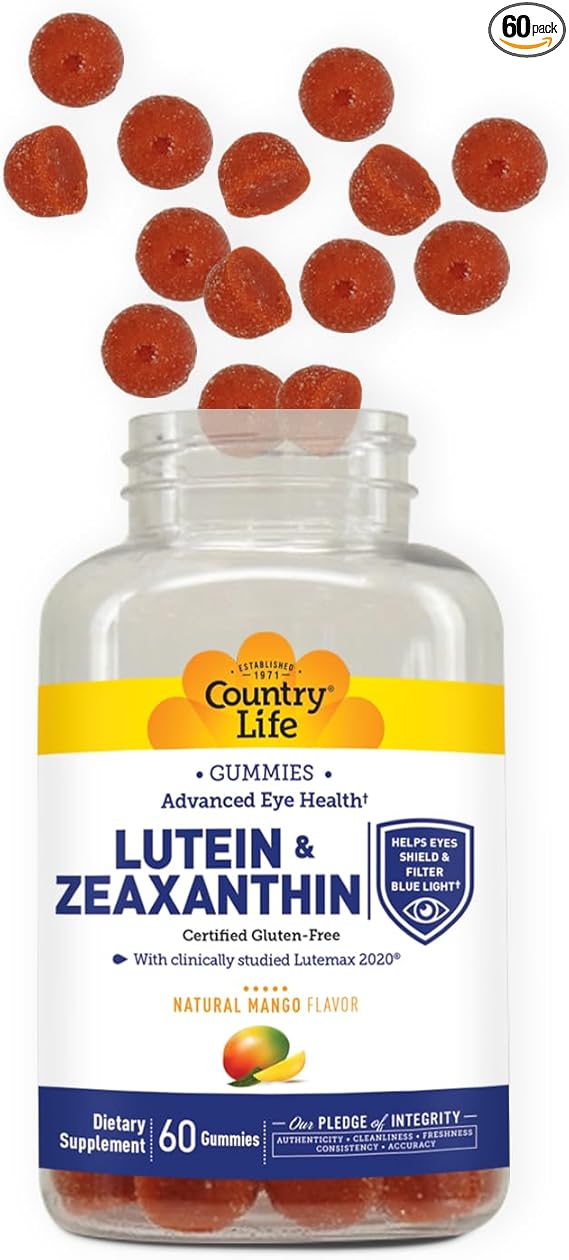 Country Life LUTEIN + ZEAXANTHIN GUMMIES 60 Gummy