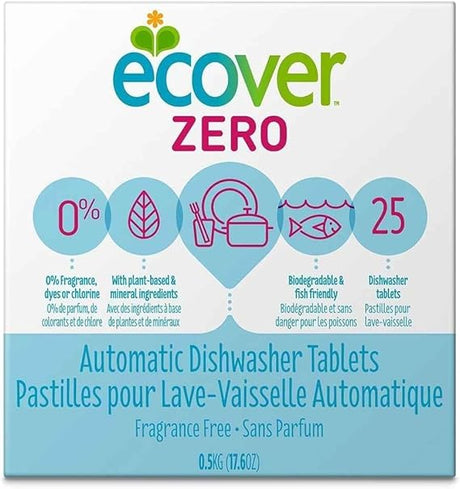 ECOVER Auto Dishwasher, Tab, Zero 17.6 OZ