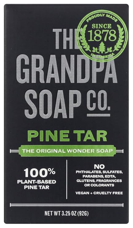 GRANDPA'S BRAND SPINE TAR SOAP MEDIUM 3.25OZ