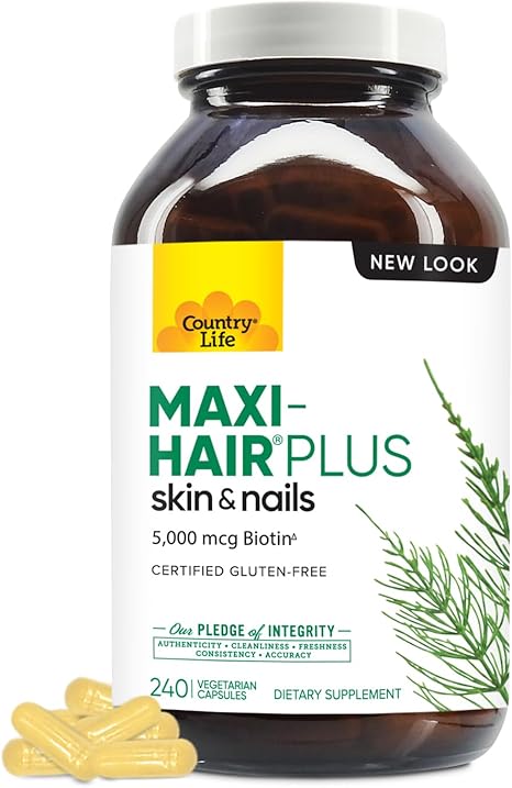 Country Life Maxi-Hair Plus Skin & Nails 240 Capsules