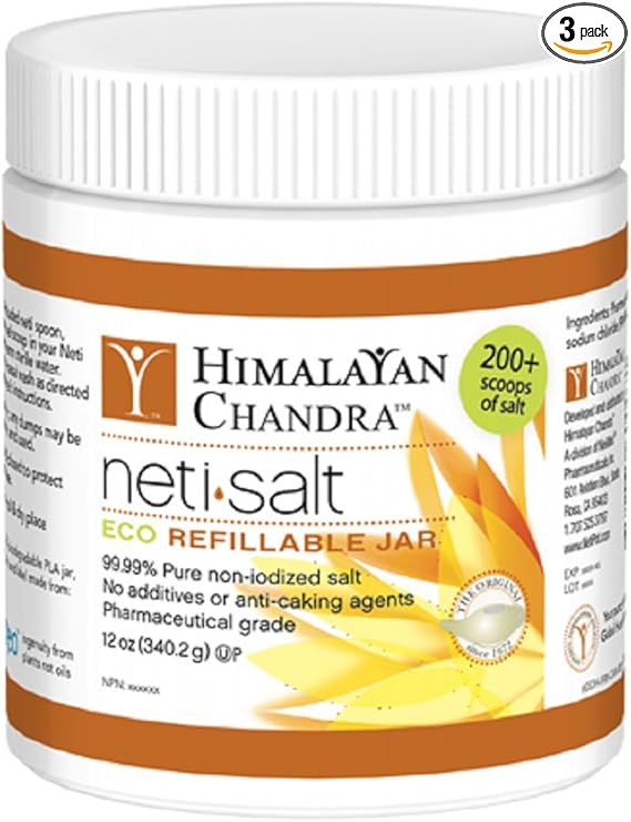 HIMALAYAN CHANDRA NETI POT SALT USP GRADE 12OZ