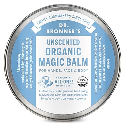 DR. BRONNER'S UNSCENTED ORGANIC MAGIC BALM 2 OZ