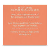 Reviva Labs Brown Spot Night Cream, with Kojic Acid, 1-Ounce