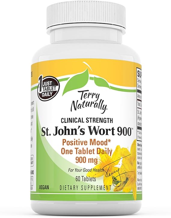 Terry Naturally St. Johns Wort 900 Positive Mood 60 Tablets