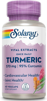 Solaray Vital Extracts Turmeric 60CT 600MG Veg Capsule