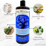 DR. WOODS PEPPERMINT CASTILE SOAP 32 FLOZ