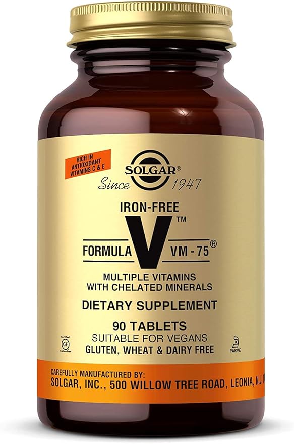 Solgar Iron-Free Formula VM-75® Tablets 90tablet