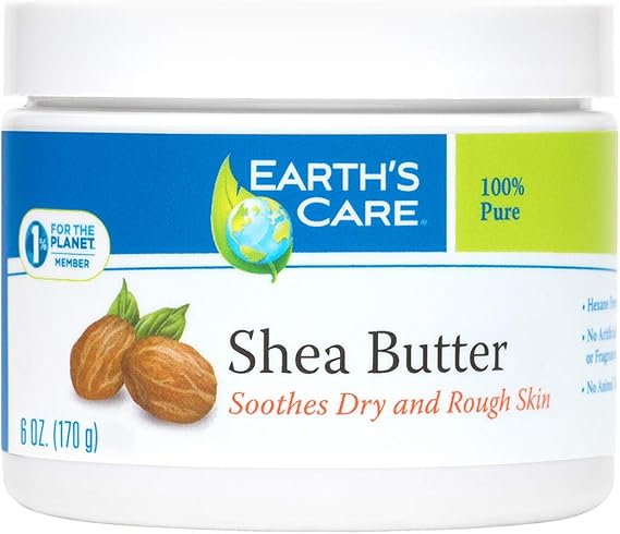 EARTH'S CARE SHEA BUTTER 100% PURE & NATURAL 6OZ