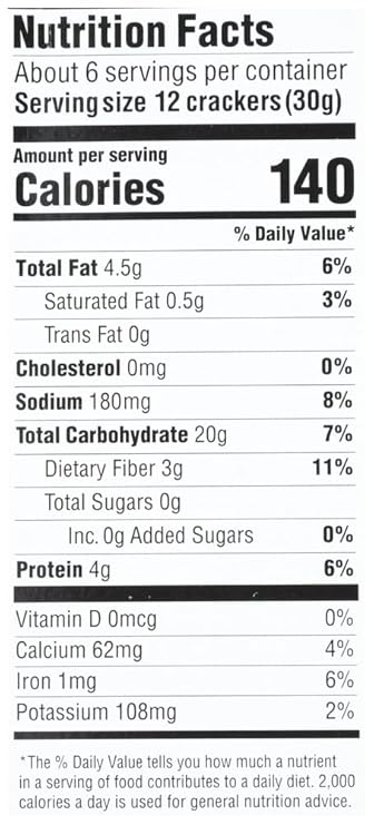 MARY`S GONE CRACKERS Black Pepper 6.5 OZ