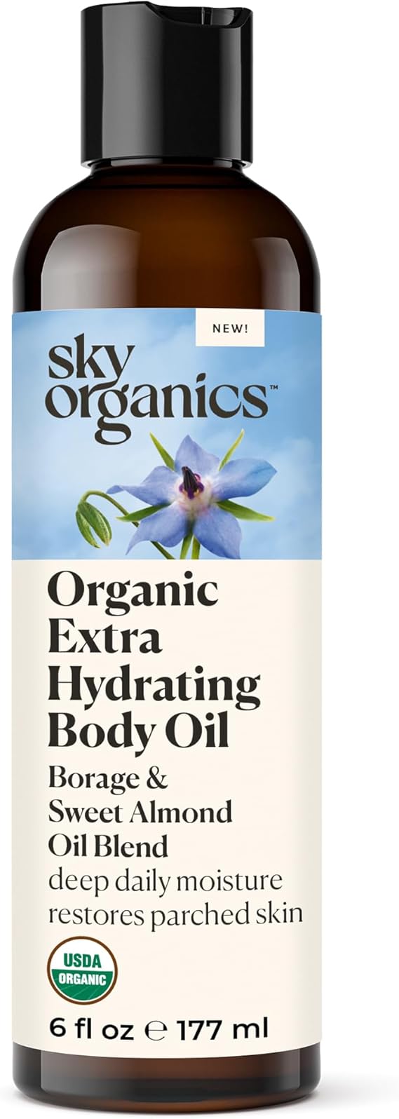 SKY ORGANICS ORGANIC EXTRA HYDRATING BODY OIL 6OZ