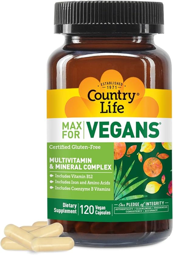 Country Life MAX VEGANS MULTI & MIN COMPLEX 120 Vegicaps