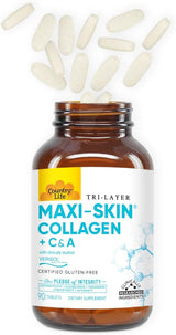 Country Life MAXI-SKIN COLLAGEN + C & A 90 Tablet
