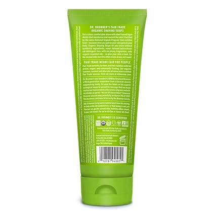 DR. BRONNER'S ORGANIC SHAVING SOAP LEMONGRASS LIME 7 FLOZ