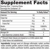 Nordic Naturals Zero Sugar Hair & Skin Gummy Chews 27 Gummies