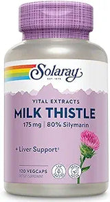 Solaray Vital Extracts Milk Thistle 120CT 175MG Veg Capsule