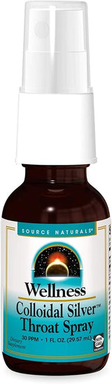 SOURCE NATURALS WELLNESS COLL SLVR THROAT SPRAY 1OZ
