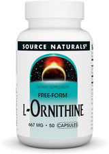 SOURCE NATURALS L-ORNITHINE 667MG CAPS 50C