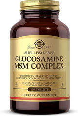 Solgar SHELLFISH-FREE Glucosamine MSM Complex Tablets